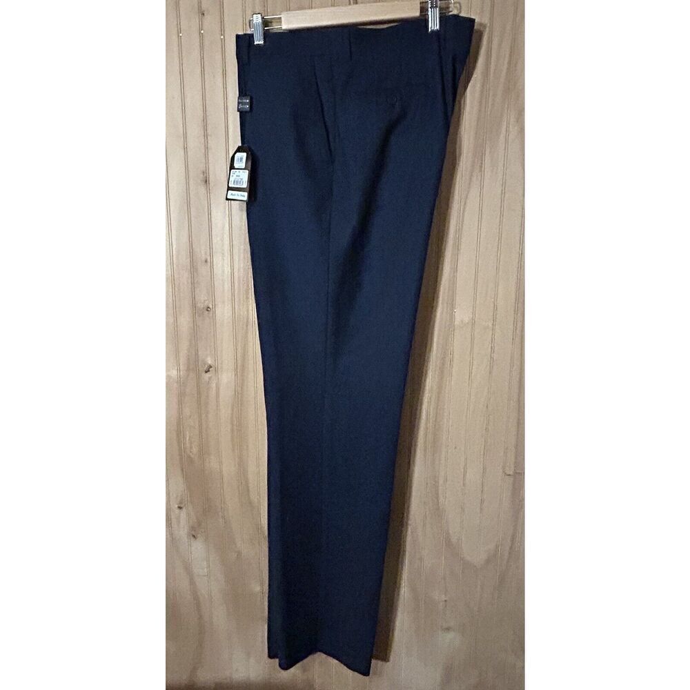 Linea Naturale Luxe Men's Size 36 Blue Black Dress Pants Slacks Un-Hemmed NWT - Picture 2 of 4